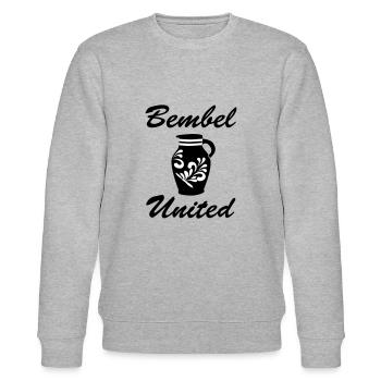 Bembel united - Das Original aus Frankfurt #FFM - Stanley/Stella Unisex Bio-Sweatshirt CHANGER  - Grau meliert - Vorne - Nik (191cm) & Marisol (170cm)