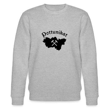 Pottunikat Silhouette - Stanley/Stella Unisex Bio-Sweatshirt CHANGER  - Grau meliert - Vorne - Nik (191cm) & Marisol (170cm)