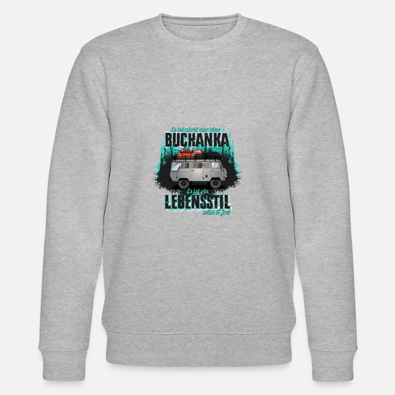 Buchanka Lebensstil - Stanley/Stella Unisex Bio-Sweatshirt CHANGER  - Grau meliert