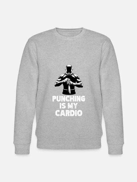 Boxing Boxer Kickboxing Quote - Stanley/Stella CHANGER Unisex Organic Sweatshirt - heather grey