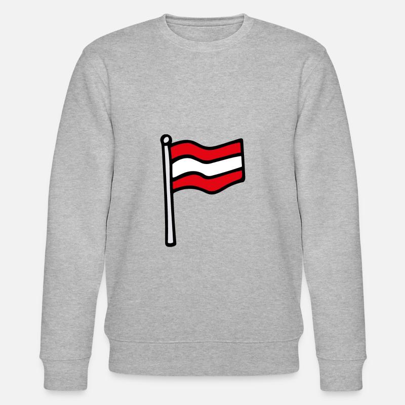 Drapeau de l’Autriche - Sweat bio CHANGER Stanley/Stella Unisexe - gris chiné