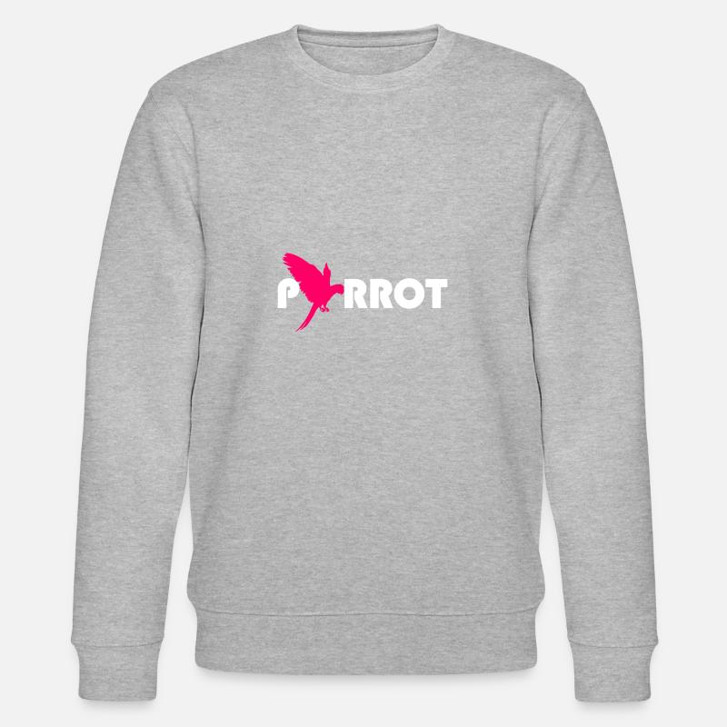 Papagei - Stanley/Stella Unisex Bio-Sweatshirt CHANGER  - Grau meliert