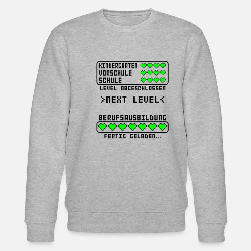Berufsausbildung Abschluss Prüfung bestanden - Stanley/Stella Unisex Bio-Sweatshirt CHANGER  - Grau meliert
