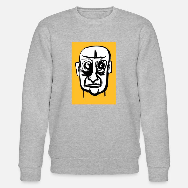 Kaput Gesicht - Stanley/Stella Unisex Bio-Sweatshirt CHANGER  - Grau meliert