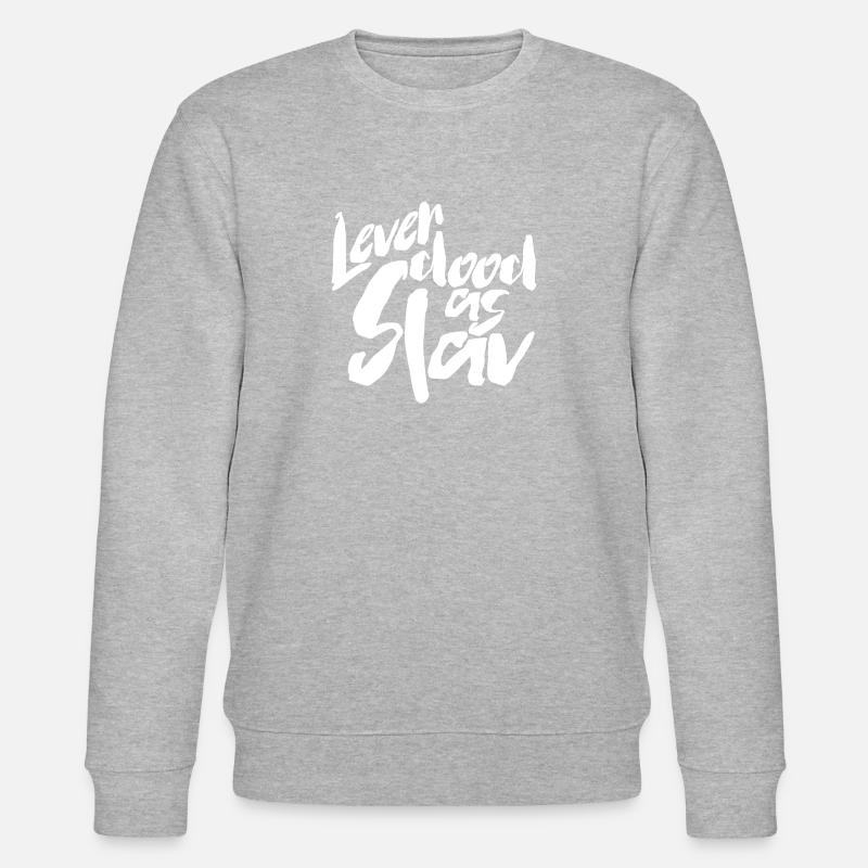 Lever dood as Slav - Stanley/Stella Unisex Bio-Sweatshirt CHANGER  - Grau meliert