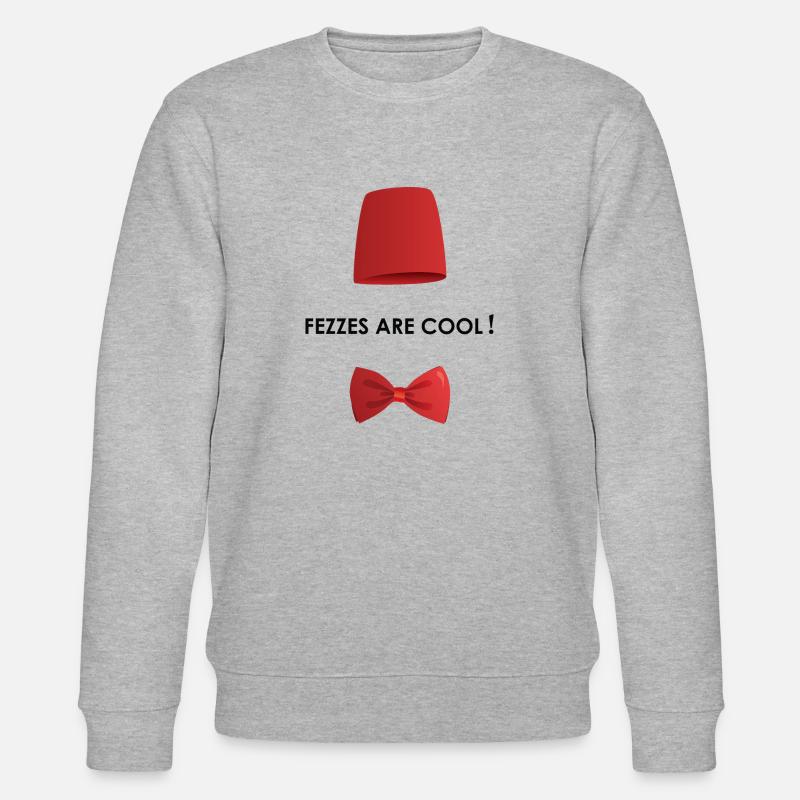 Fezzes sind cool - Stanley/Stella Unisex Bio-Sweatshirt CHANGER  - Grau meliert