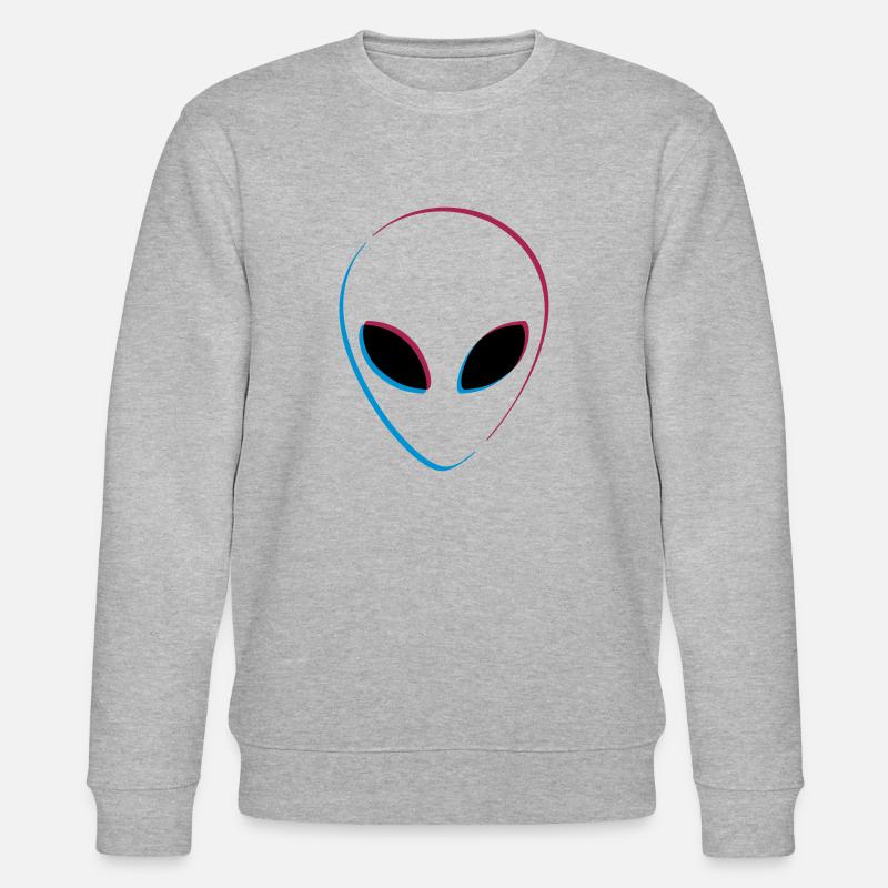 Effet 3D extraterrestre - Sweat bio CHANGER Stanley/Stella Unisexe - gris chiné