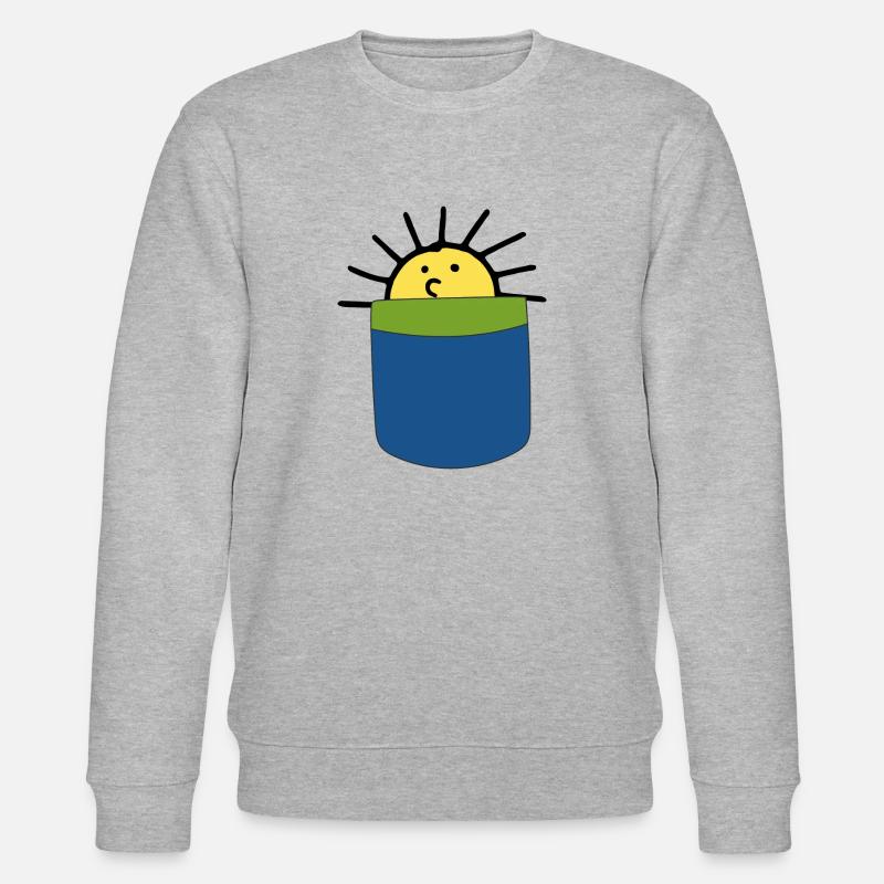 Sonne - Stanley/Stella Unisex Bio-Sweatshirt CHANGER  - Grau meliert