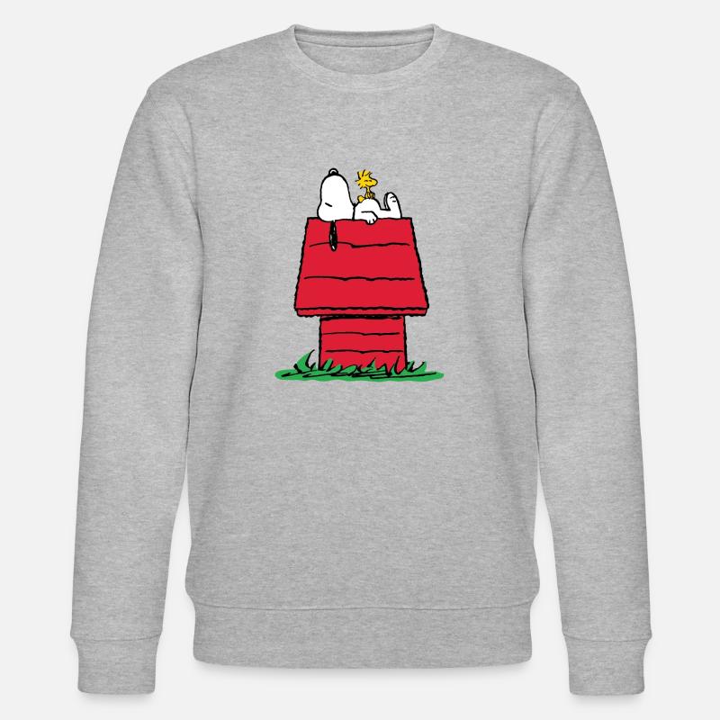 Peanuts Snoopy Et La Niche Du Chien - Sweat bio CHANGER Stanley/Stella Unisexe - gris chiné