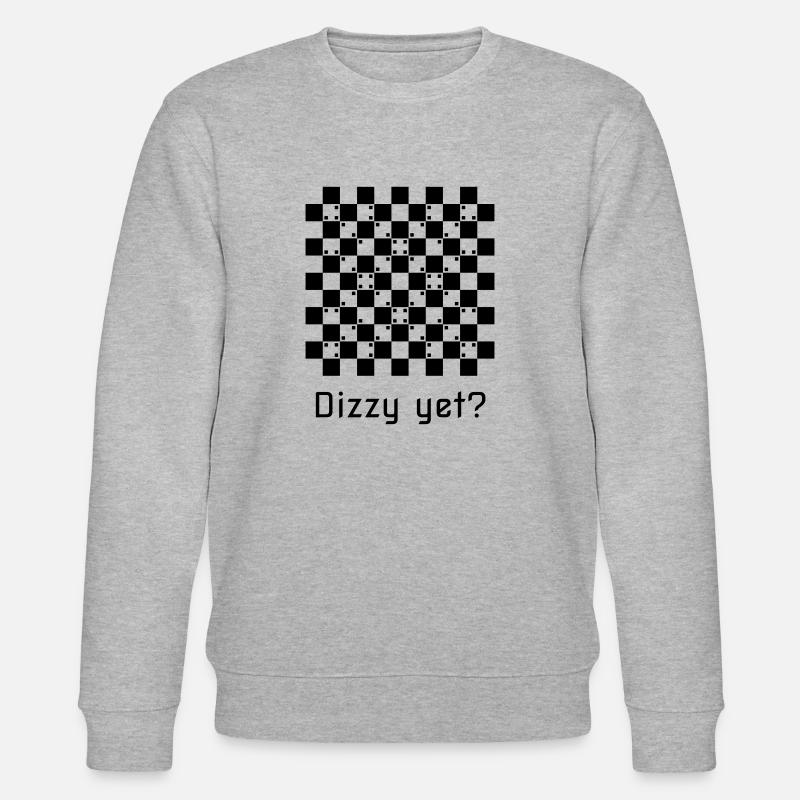 Dizzy yet? Optical illusion - Stanley/Stella Unisex Bio-Sweatshirt CHANGER - Grau meliert