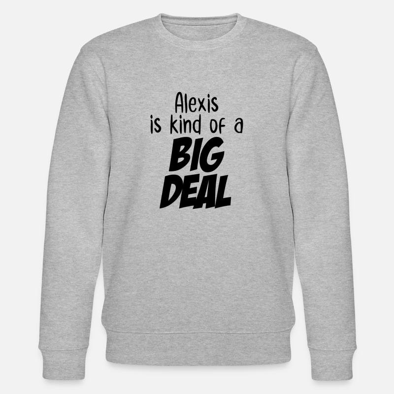 Alexis ist eine große Sache - Stanley/Stella Unisex Bio-Sweatshirt CHANGER  - Grau meliert