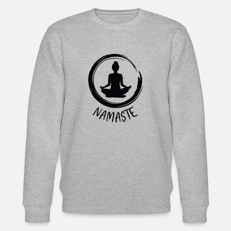 Yoga / Namaste - Stanley/Stella Unisex Bio-Sweatshirt CHANGER  - Grau meliert