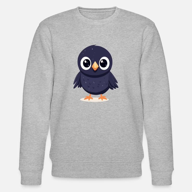 kleiner Rabe - Stanley/Stella Unisex Bio-Sweatshirt CHANGER  - Grau meliert