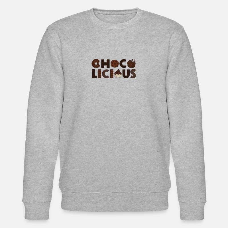 Chocolate Design - CHOCO LICIOUS - Stanley/Stella CHANGER Unisex Organic Sweatshirt - heather grey
