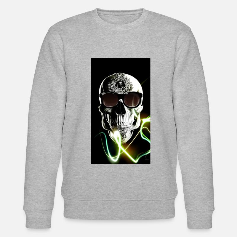 The Skull - Stanley/Stella Unisex Bio-Sweatshirt CHANGER  - Grau meliert