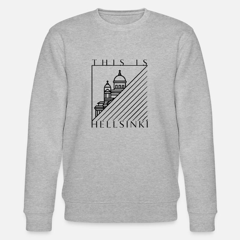 THIS IS HELLSINKI black - Stanley/Stella CHANGER Unisex Organic Sweatshirt - heather grey