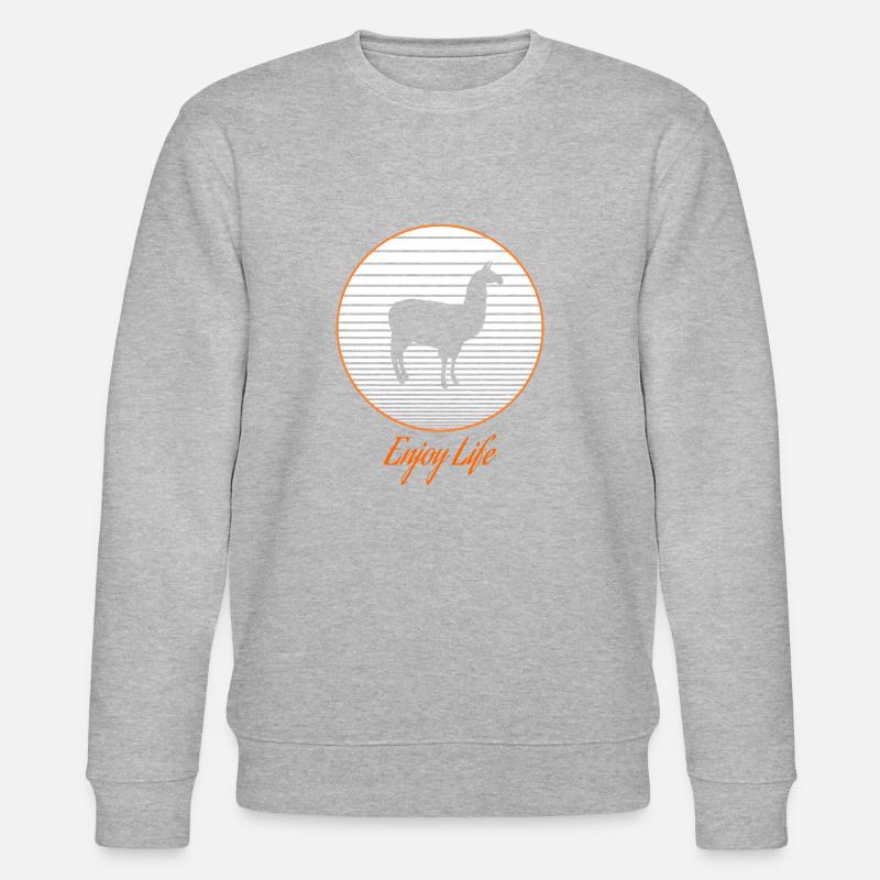 Alpaka Lama - Stanley/Stella Unisex Bio-Sweatshirt CHANGER  - Grau meliert