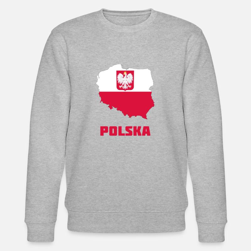 Polska - Stanley/Stella Unisex Bio-Sweatshirt CHANGER  - Grau meliert