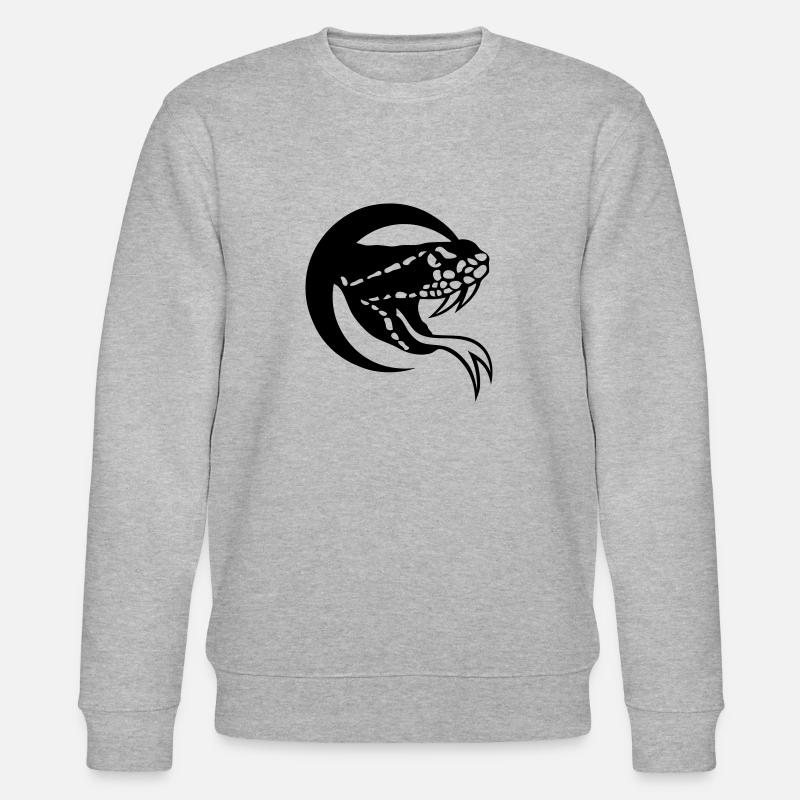 serpent logo vipere 140 - Sweat bio CHANGER Stanley/Stella Unisexe - gris chiné