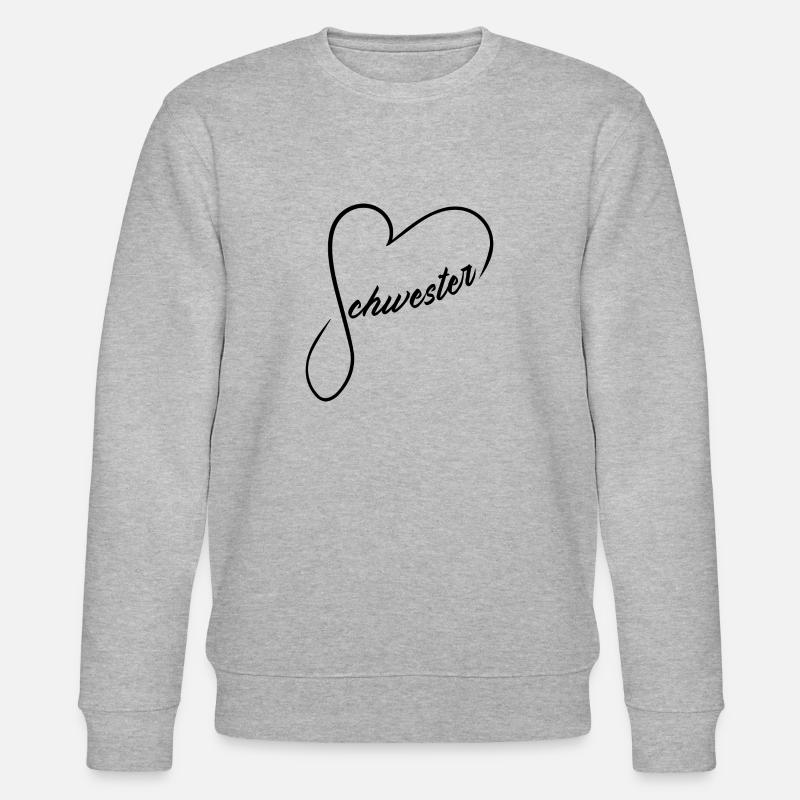 Schwesterherz - Stanley/Stella Unisex Bio-Sweatshirt CHANGER  - Grau meliert