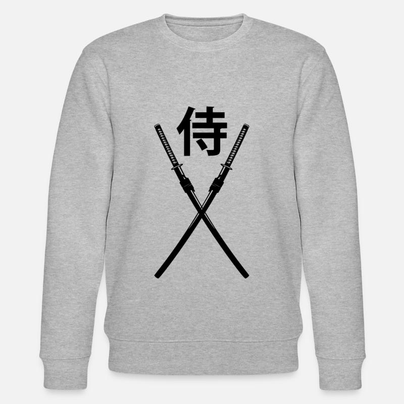 Épée - Samouraï - Sweat bio CHANGER Stanley/Stella Unisexe - gris chiné