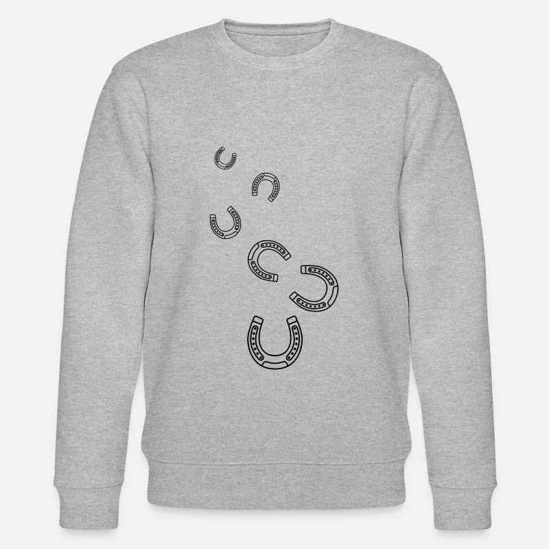 Hufeisen Icon - Stanley/Stella Unisex Bio-Sweatshirt CHANGER  - Grau meliert