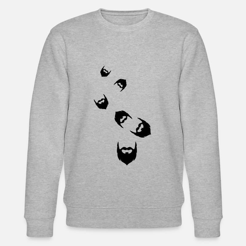 Bart symbol - Stanley/Stella Unisex Bio-Sweatshirt CHANGER  - Grau meliert