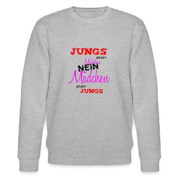 Citation drôle de film entre gars et filles - Sweat bio CHANGER Stanley/Stella Unisexe - gris chiné - Devant - Nik (191cm) & Marisol (170cm)