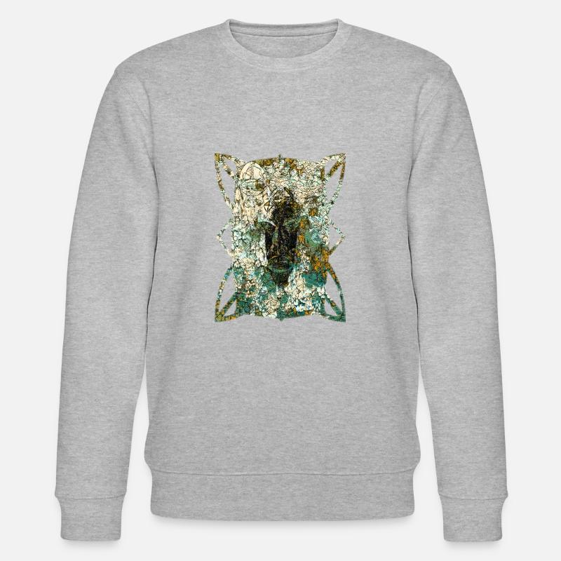 Masques africains (2) - Sweat bio CHANGER Stanley/Stella Unisexe - gris chiné