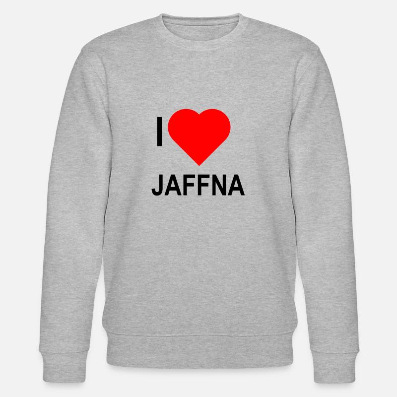 Ich liebejaffna - Stanley/Stella Unisex Bio-Sweatshirt CHANGER  - Grau meliert
