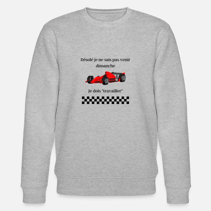 Grand prix, course automobile - Sweat bio CHANGER Stanley/Stella Unisexe - gris chiné
