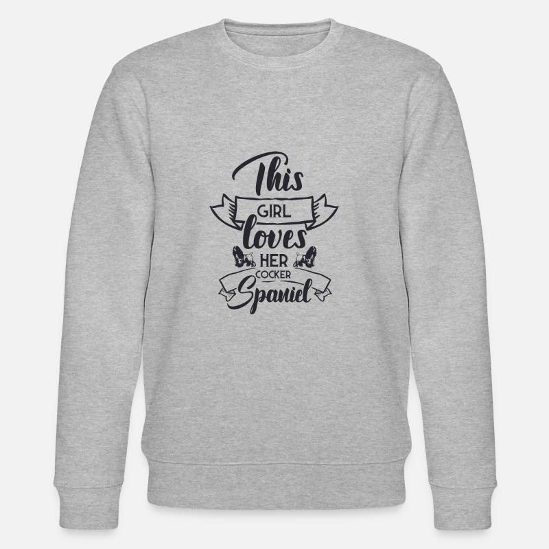 Cocker Spaniel - Stanley/Stella CHANGER Unisex Organic Sweatshirt - heather grey