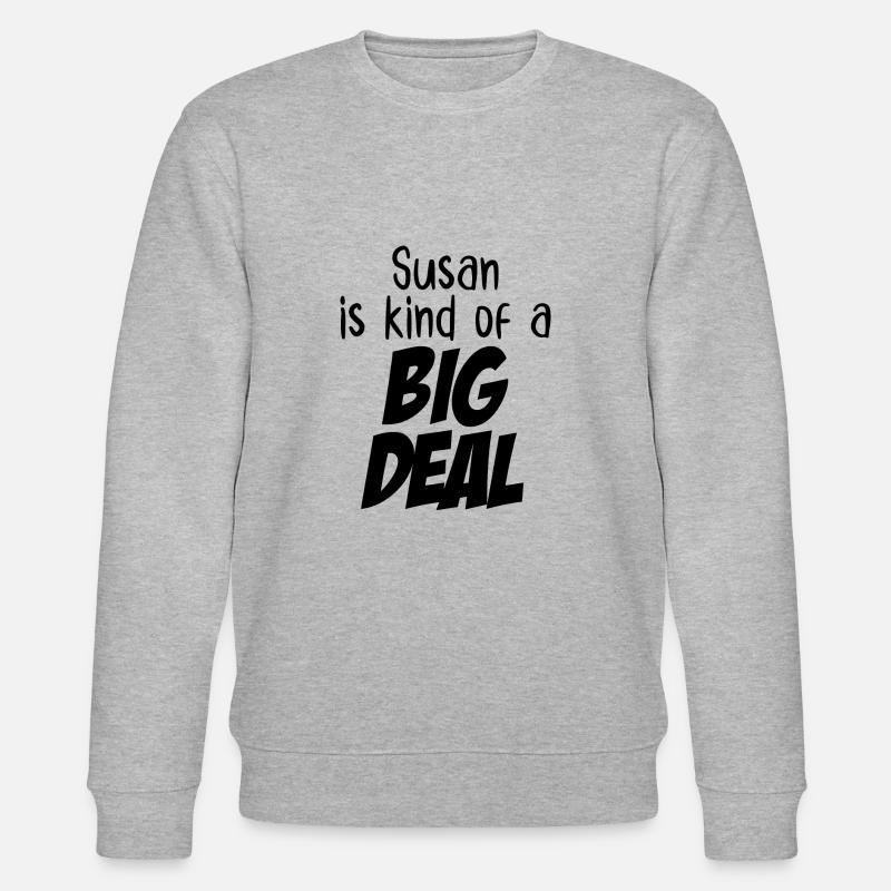 Susan ist eine große Sache - Stanley/Stella Unisex Bio-Sweatshirt CHANGER - Grau meliert