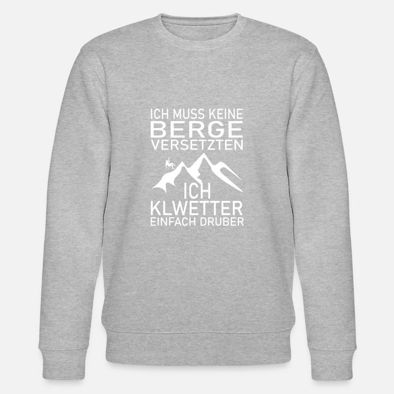 climbing - Stanley/Stella Unisex Bio-Sweatshirt CHANGER  - Grau meliert