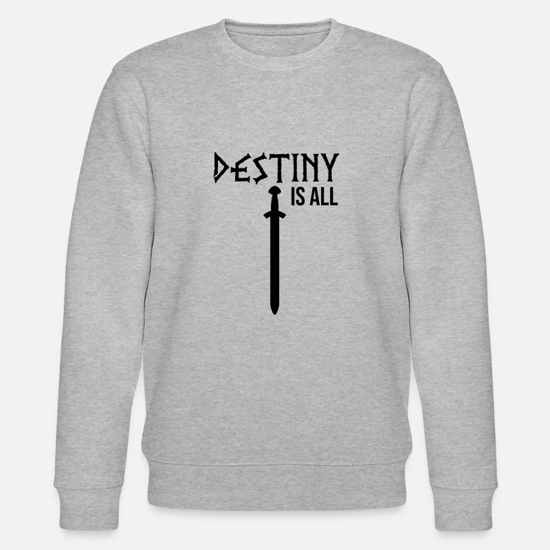 Das Schicksal sagt alles - Stanley/Stella Unisex Bio-Sweatshirt CHANGER  - Grau meliert
