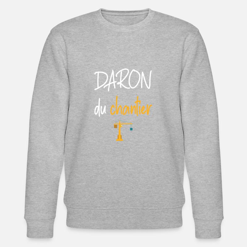 Daron du chantier t-shirt grutier - Sweat bio CHANGER Stanley/Stella Unisexe - gris chiné
