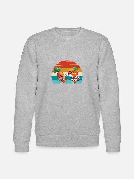 Karate Karotten - Stanley/Stella Unisex Bio-Sweatshirt CHANGER  - Grau meliert