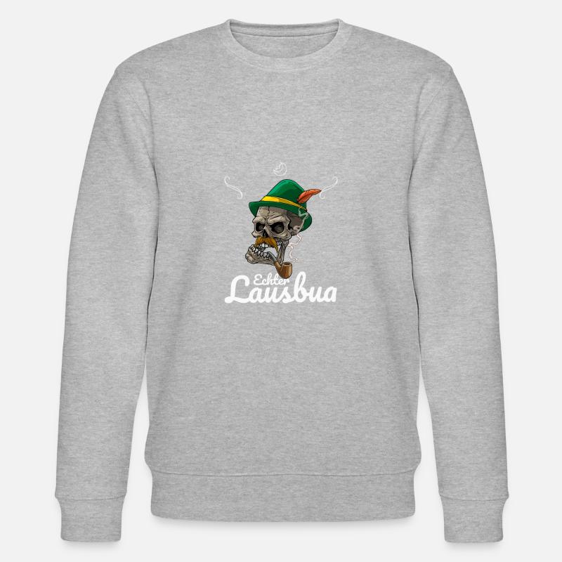 Lausbua Lederhosen - Stanley/Stella Unisex Bio-Sweatshirt CHANGER  - Grau meliert