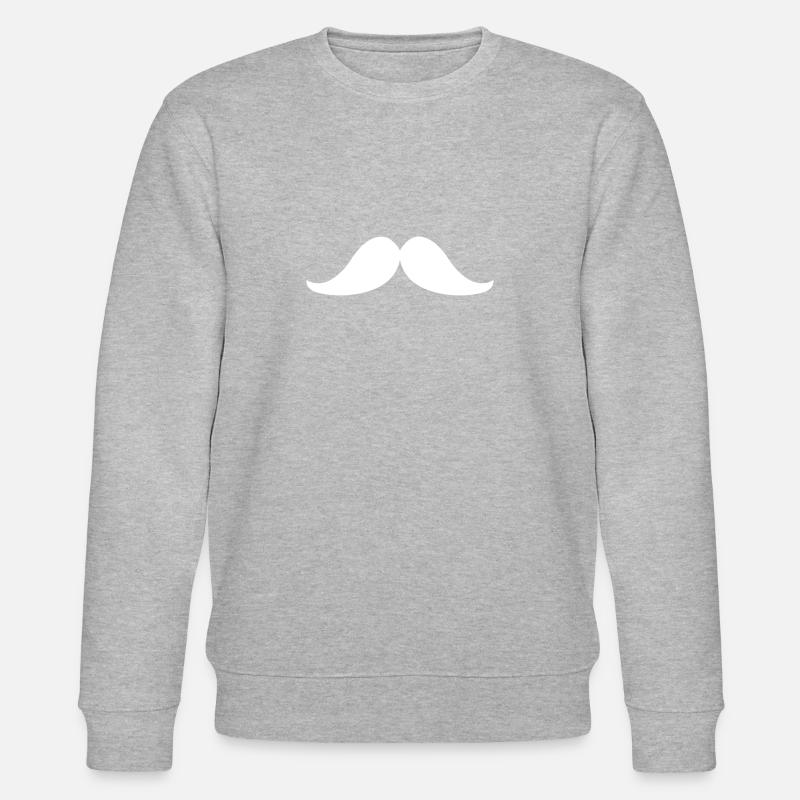 Einfach ein Bart weiss - Stanley/Stella Unisex Bio-Sweatshirt CHANGER  - Grau meliert