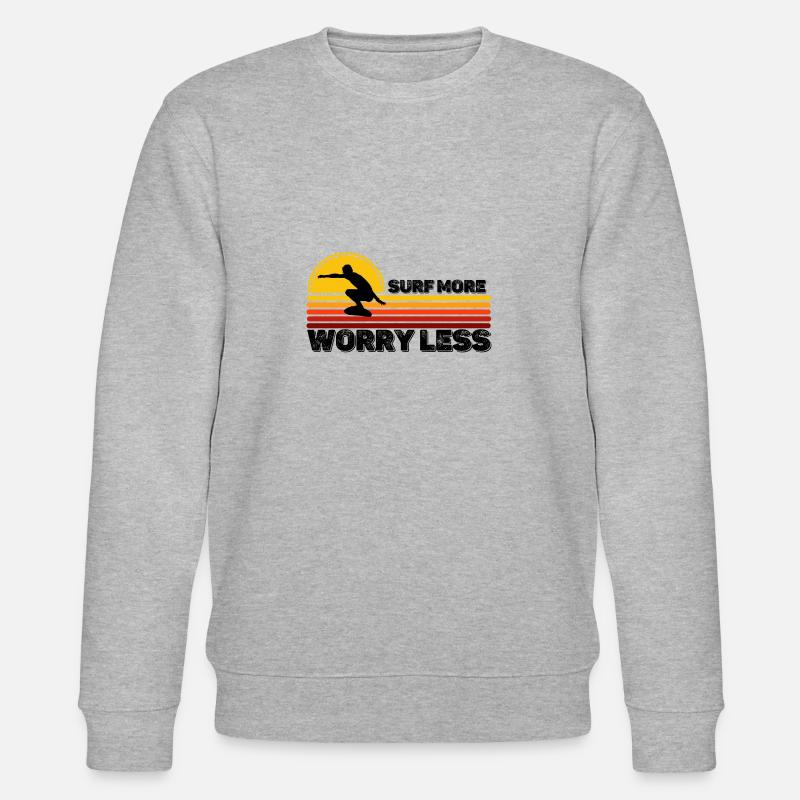 Surfen - Stanley/Stella Unisex Bio-Sweatshirt CHANGER  - Grau meliert