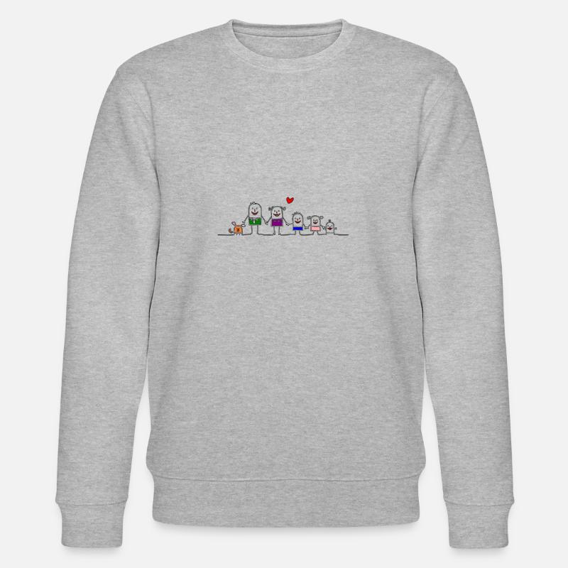 Familie - Stanley/Stella Unisex Bio-Sweatshirt CHANGER - Grau meliert