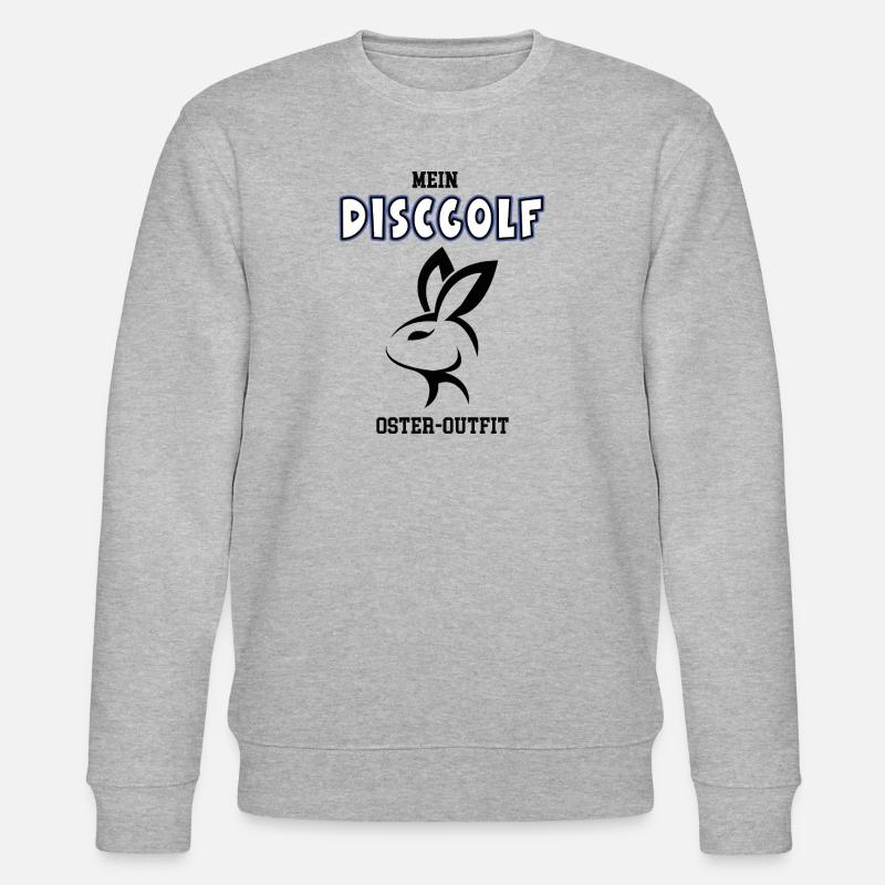 Discgolf Ostern Discgolfer Oster Outfit - Stanley/Stella Unisex Bio-Sweatshirt CHANGER  - Grau meliert