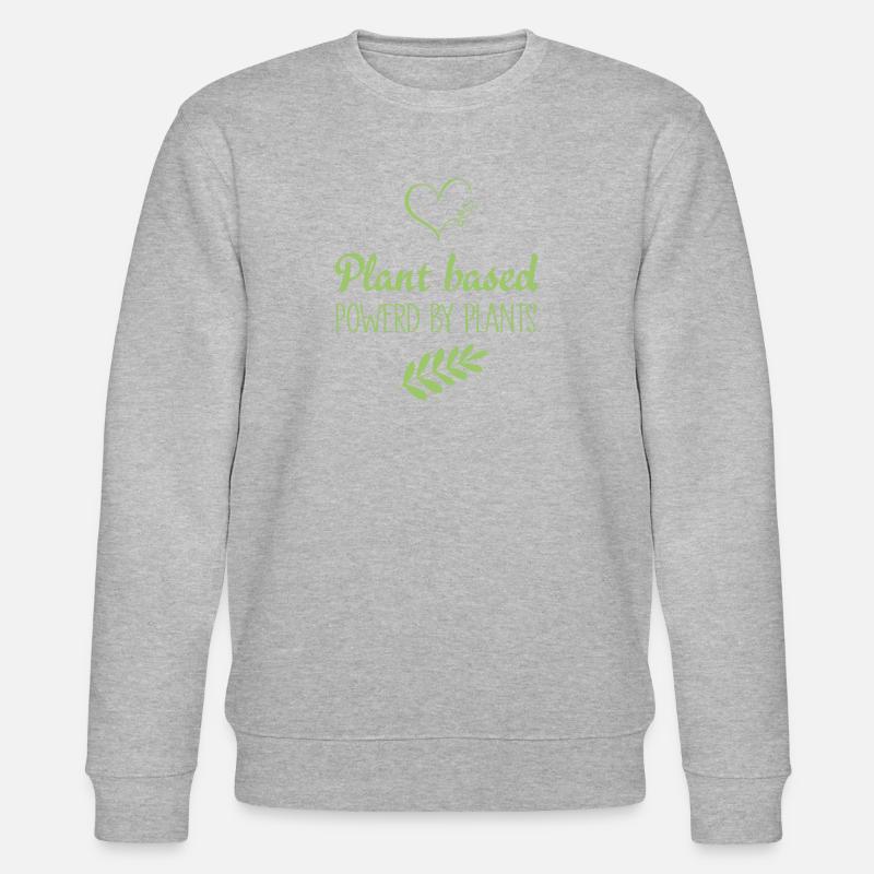 Plant based Powered by Plants - Stanley/Stella CHANGER Unisex Organic Sweatshirt - heather grey