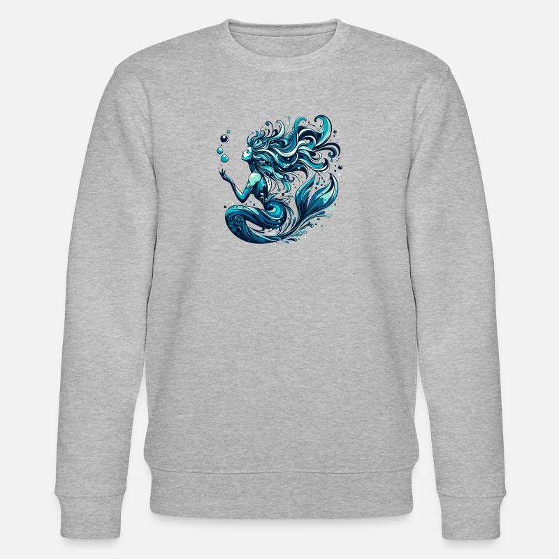 Cadeau de sirène - Sweat bio CHANGER Stanley/Stella Unisexe - gris chiné