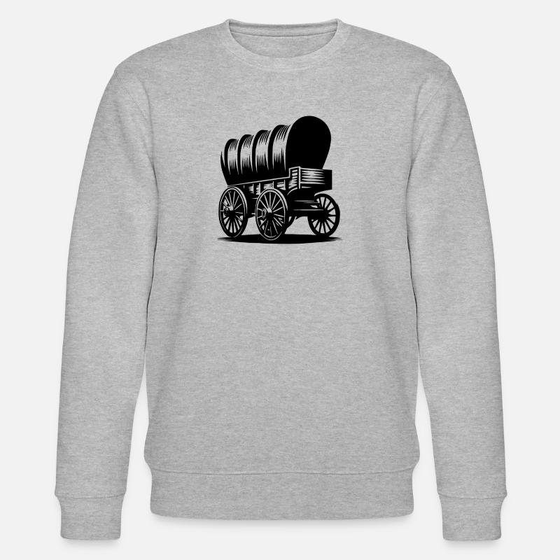 Chariot couvert classique pour chevaux - Sweat bio CHANGER Stanley/Stella Unisexe - gris chiné