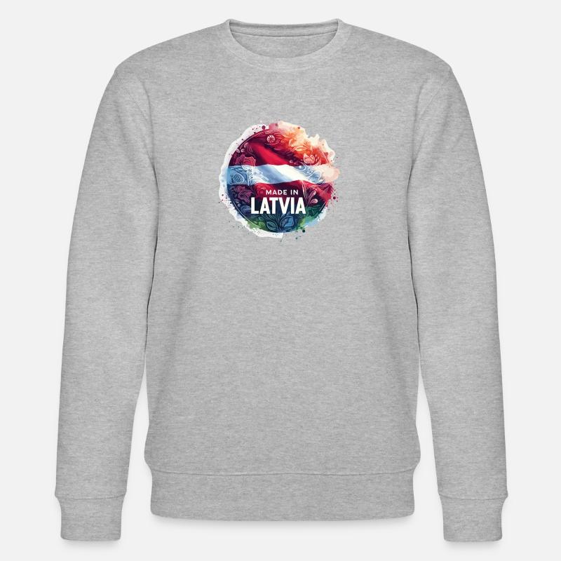 Cadeau Made in Latvia - Sweat bio CHANGER Stanley/Stella Unisexe - gris chiné