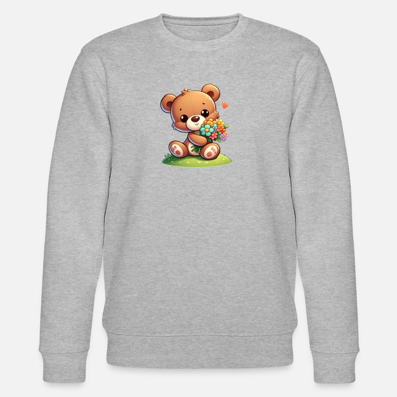 teddy bear 5 - Sweat bio CHANGER Stanley/Stella Unisexe - gris chiné