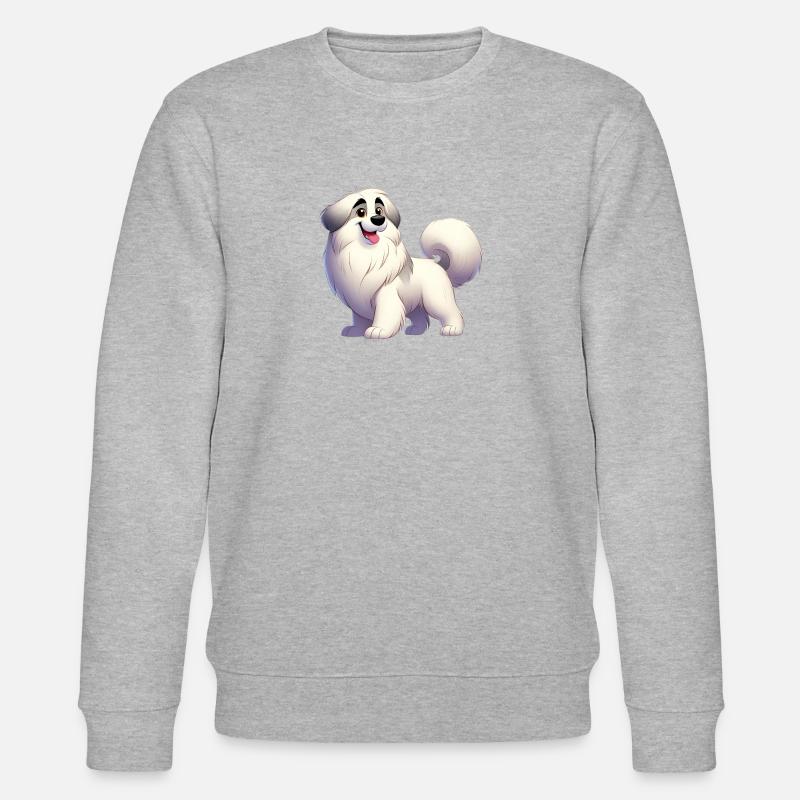 Pyrenäen-Schäferhund - Stanley/Stella Unisex Bio-Sweatshirt CHANGER  - Grau meliert