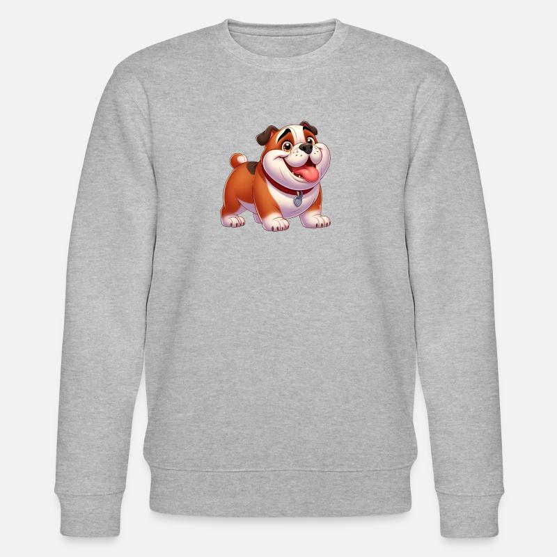 bouledogue anglais 2 - Sweat bio CHANGER Stanley/Stella Unisexe - gris chiné