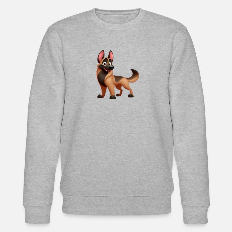 Malinois 8 - Stanley/Stella Unisex Bio-Sweatshirt CHANGER - Grau meliert